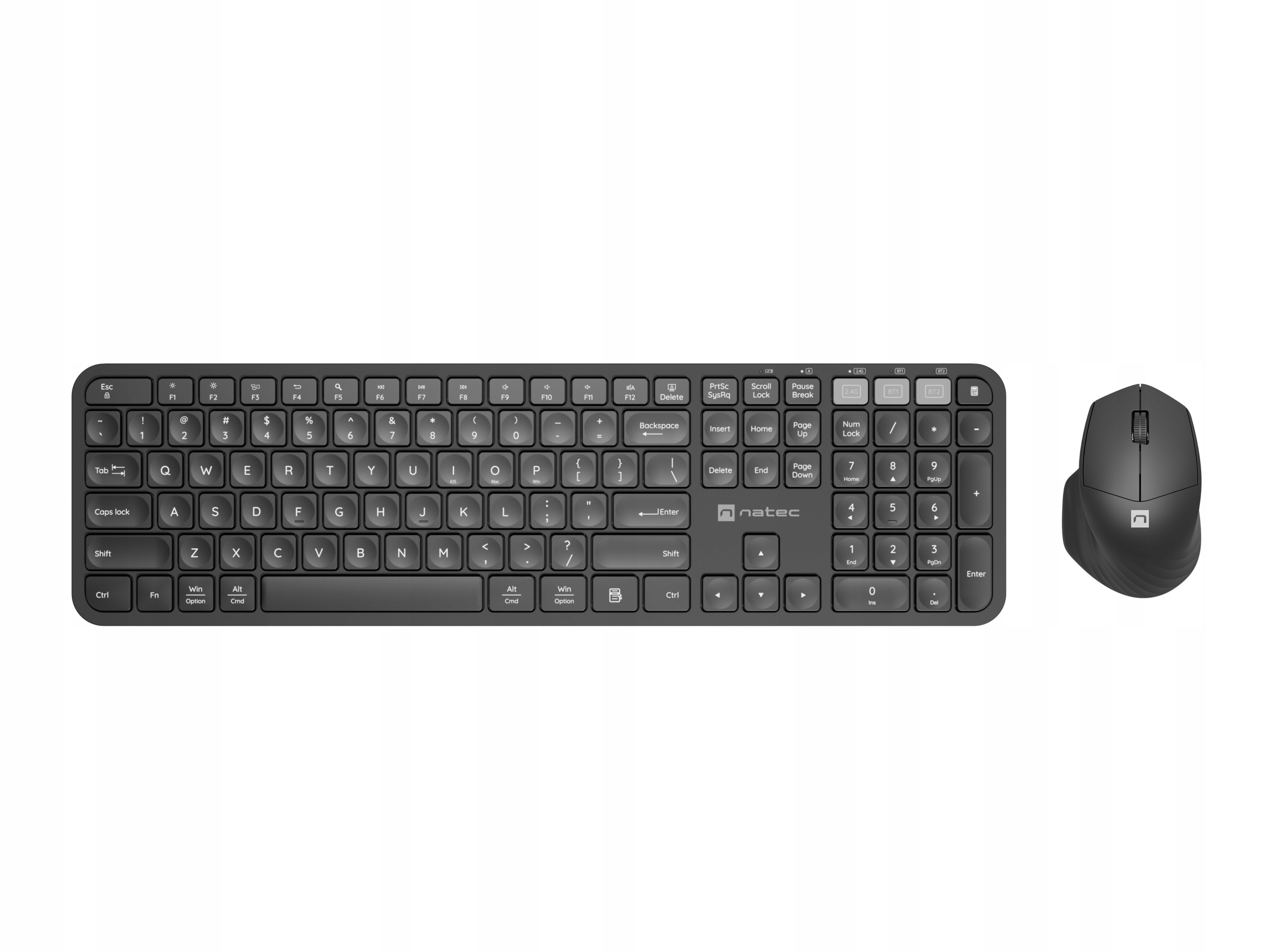 Sada klávesnice a myši Natec Octopus 2 s Bluetooth + 2,4 GHz